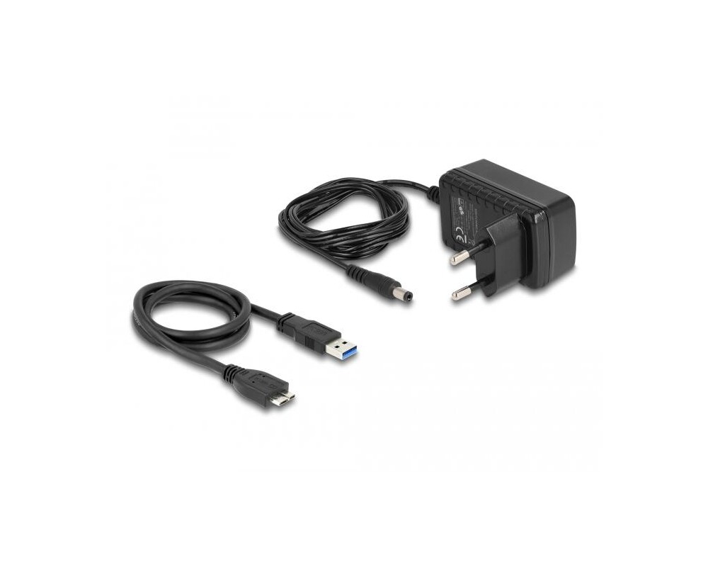 Адаптери RAID Delock, SuperSpeed USB 5 Gbps (USB 3.2 Gen 1) - SATA 6 Gbps, Вкл. захранване 3