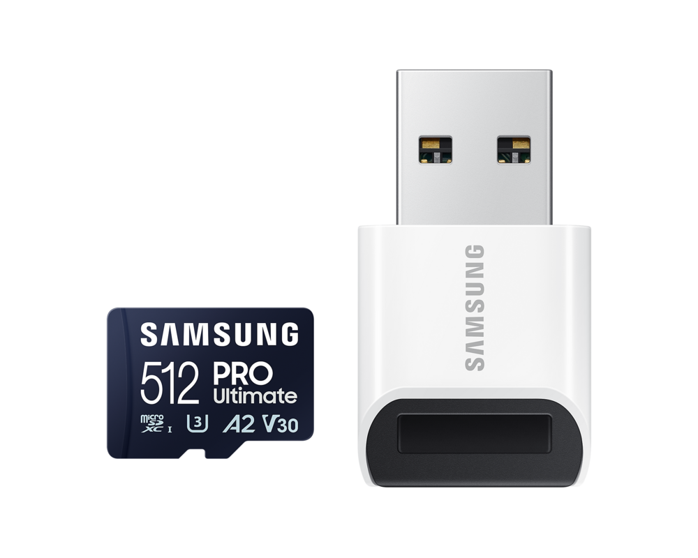 Флаш карта Samsung 512GB micro SD Card PRO Ultimate with USB Reader  7