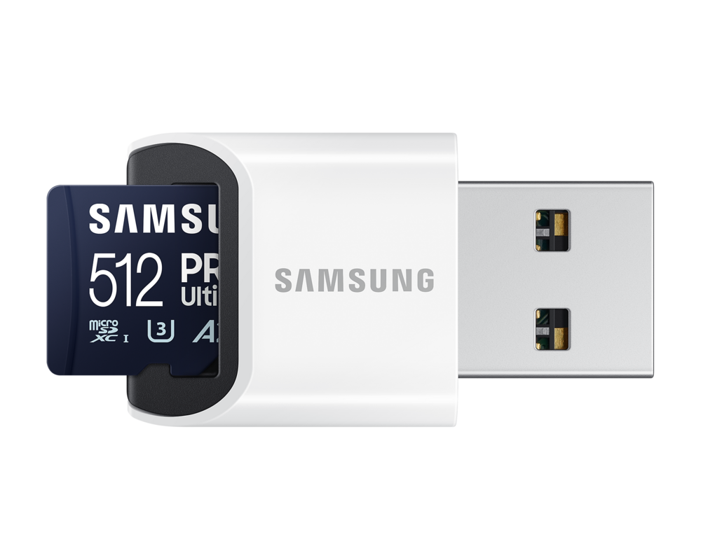 Флаш карта Samsung 512GB micro SD Card PRO Ultimate with USB Reader  9