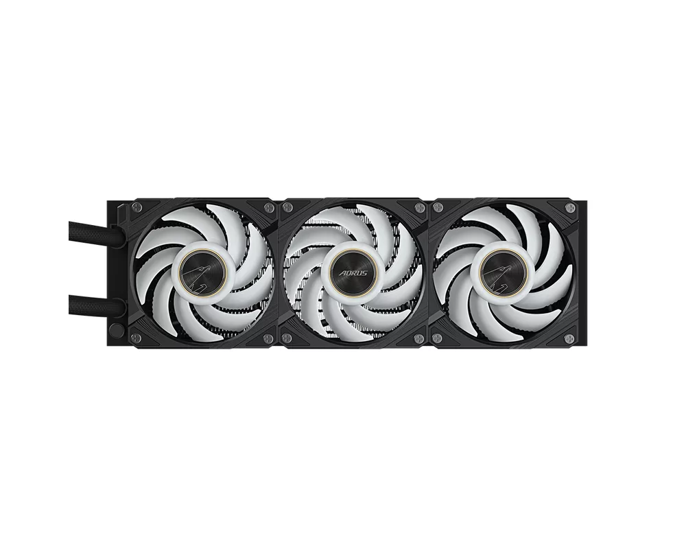 Охладител за процесор Gigabyte AORUS WATERFORCE X II 360 Black, LCD Display 4