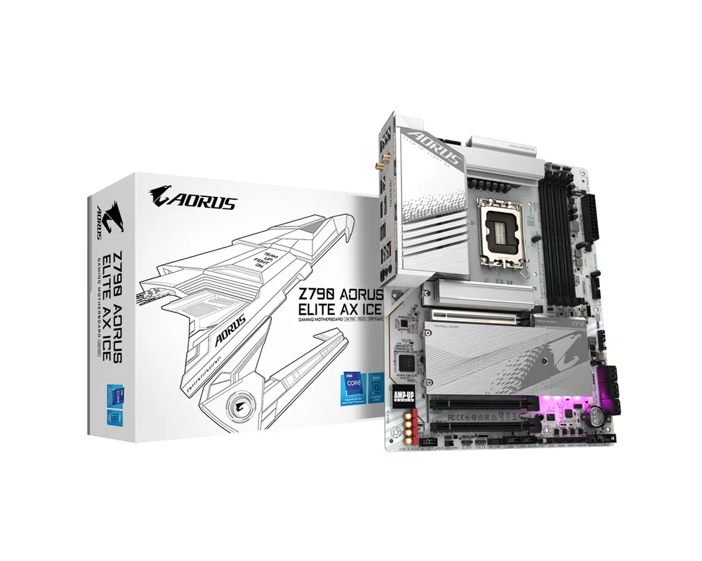 Дънна платка GIGABYTE Z790 AORUS ELITE AX ICE LGA 1700 5