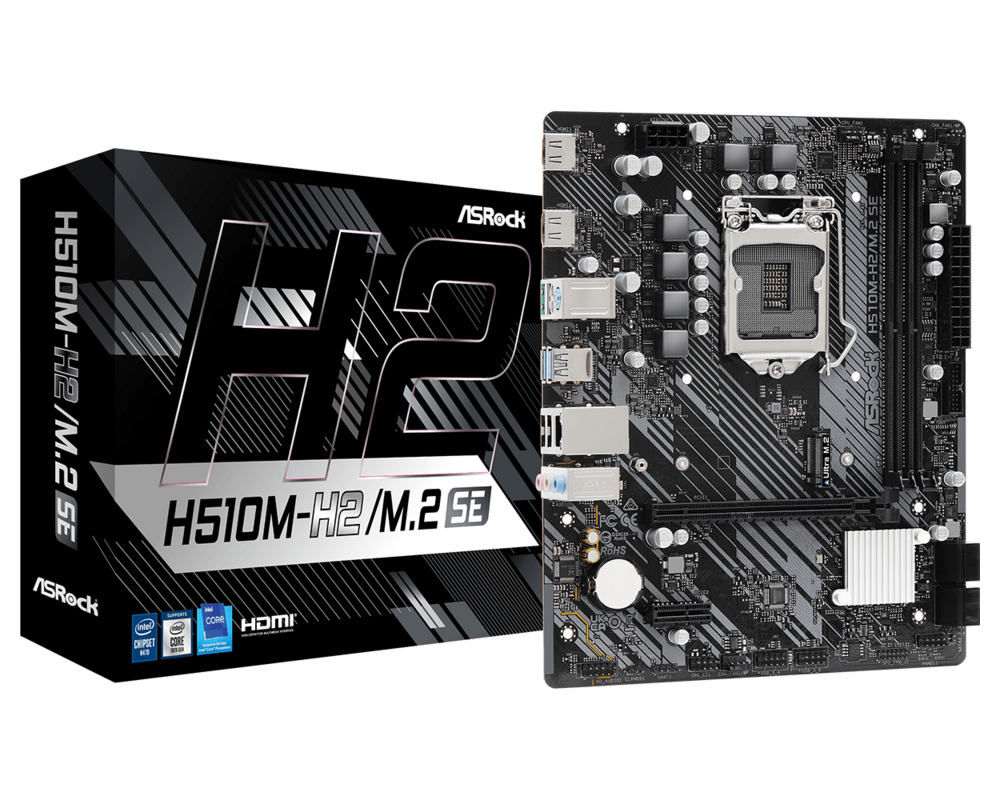 Дънна платка ASROCK MB LGA1200 H470 2 x DDR4 DIMM 1 x... 13