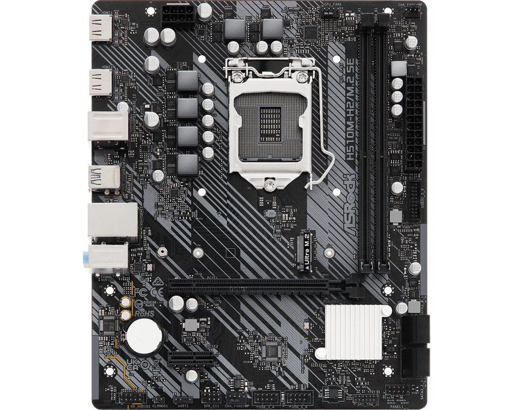 Дънна платка ASROCK MB LGA1200 H470 2 x DDR4 DIMM 1 x... 9