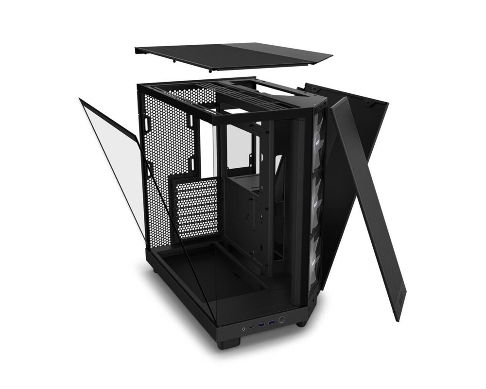 Кутия NZXT H6 Flow RGB Matte Black - Middle Tower 14