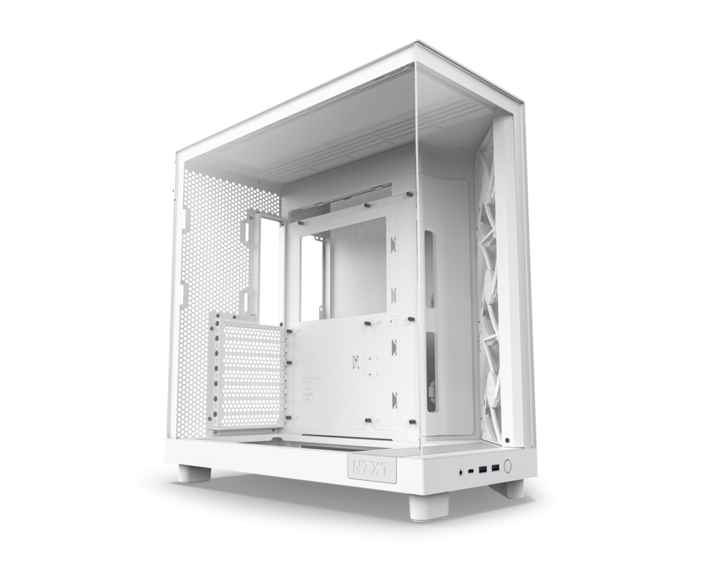 Кутия NZXT H6 Flow RGB Matte White - Middle Tower 15