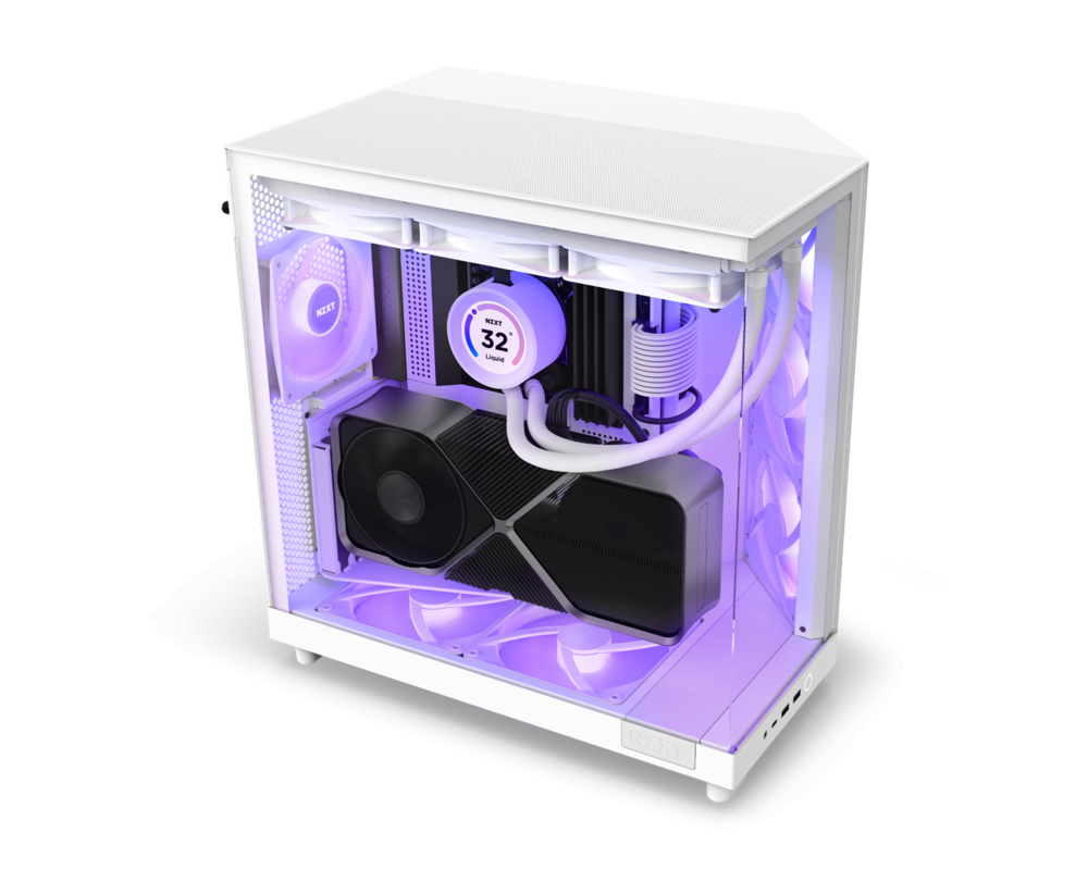 Кутия NZXT H6 Flow RGB Matte White - Middle Tower 3