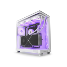  NZXT H6 Flow RGB Matte White - Middle Tower 698510 CC-H61FW-R1 на топ цена - PIC.bg