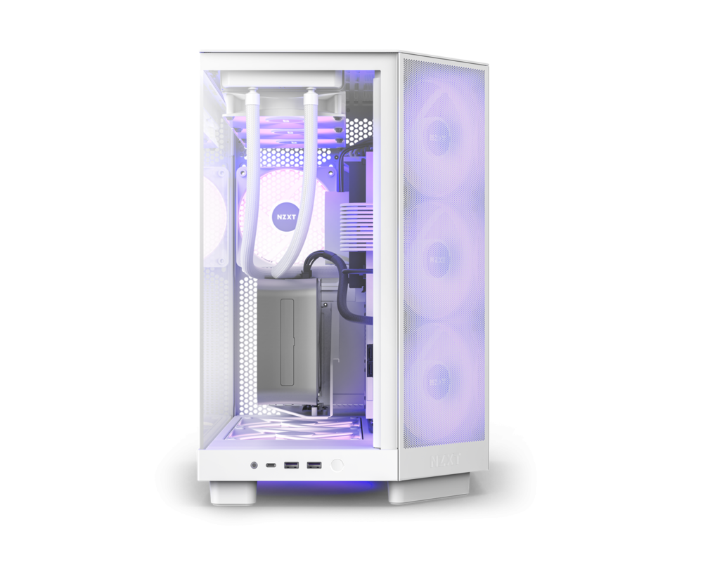 Кутия NZXT H6 Flow RGB Matte White - Middle Tower 4