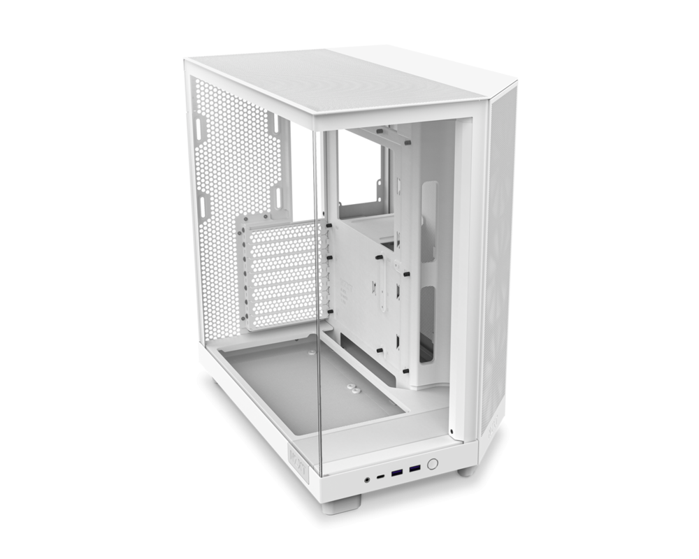 Кутия NZXT H6 Flow RGB Matte White - Middle Tower 6