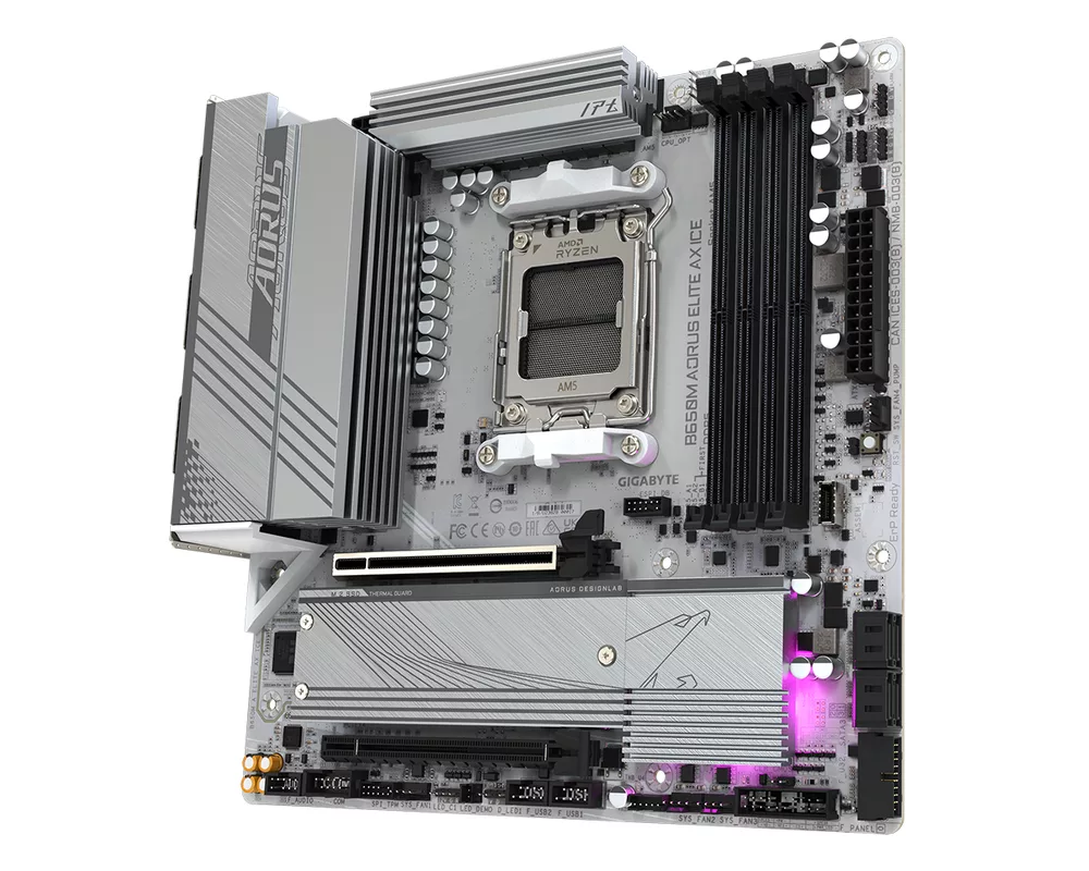 Дънна платка Gigabyte B650M AORUS ELITE AX ICE 2