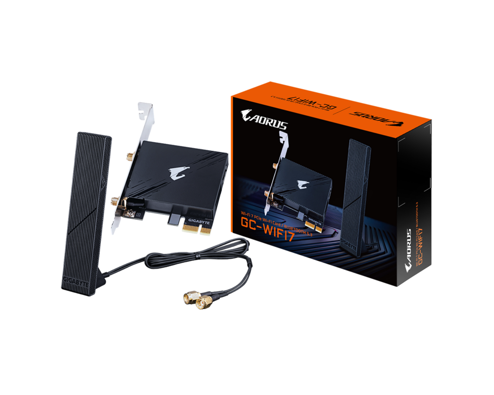 Мрежова карта Безжична карта GIGABYTE AORUS WIFI 7 5800Mbps, Bluetooth 5.3 2