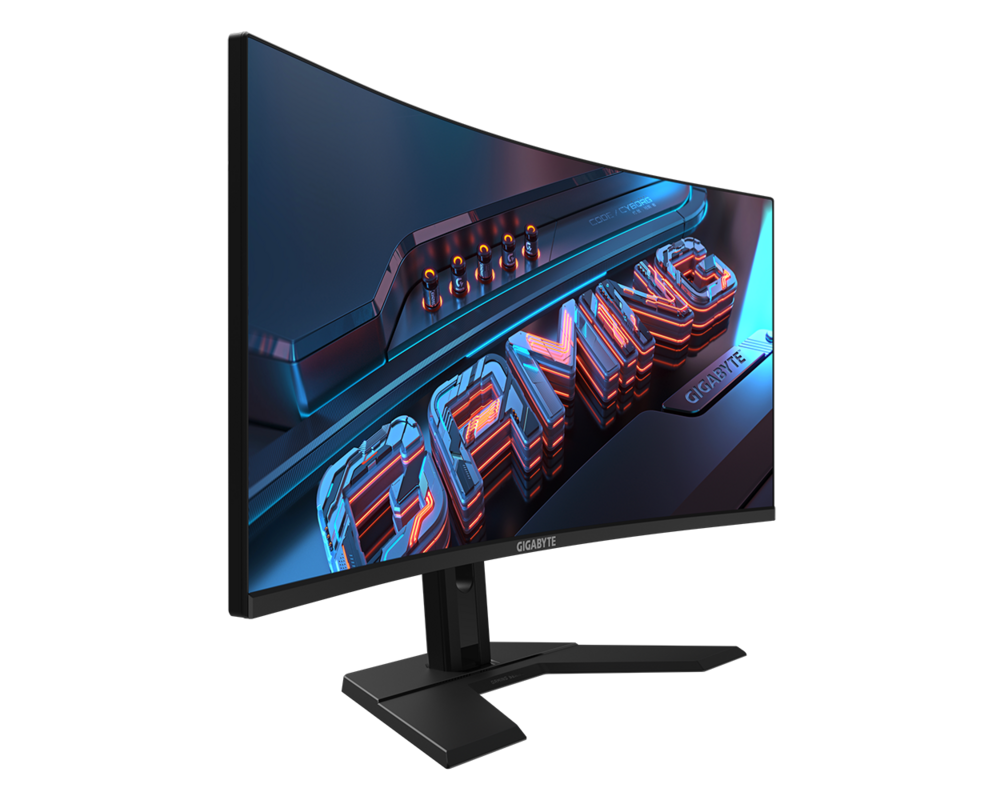 Монитор Gigabyte GS34WQC, 34" SS VA WQHD 3440x1440, Curved 1500R, 135Hz, 1ms, HDR Ready 2