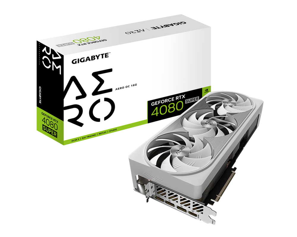 Видеокарта GIGABYTE RTX 4080 SUPER AERO OC 16GB GDDR6X 8