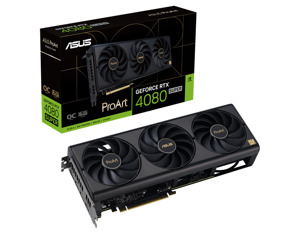 Видеокарта ASUS ProArt GeForce RTX 4080 SUPER OC 16GB GDDR6X 10