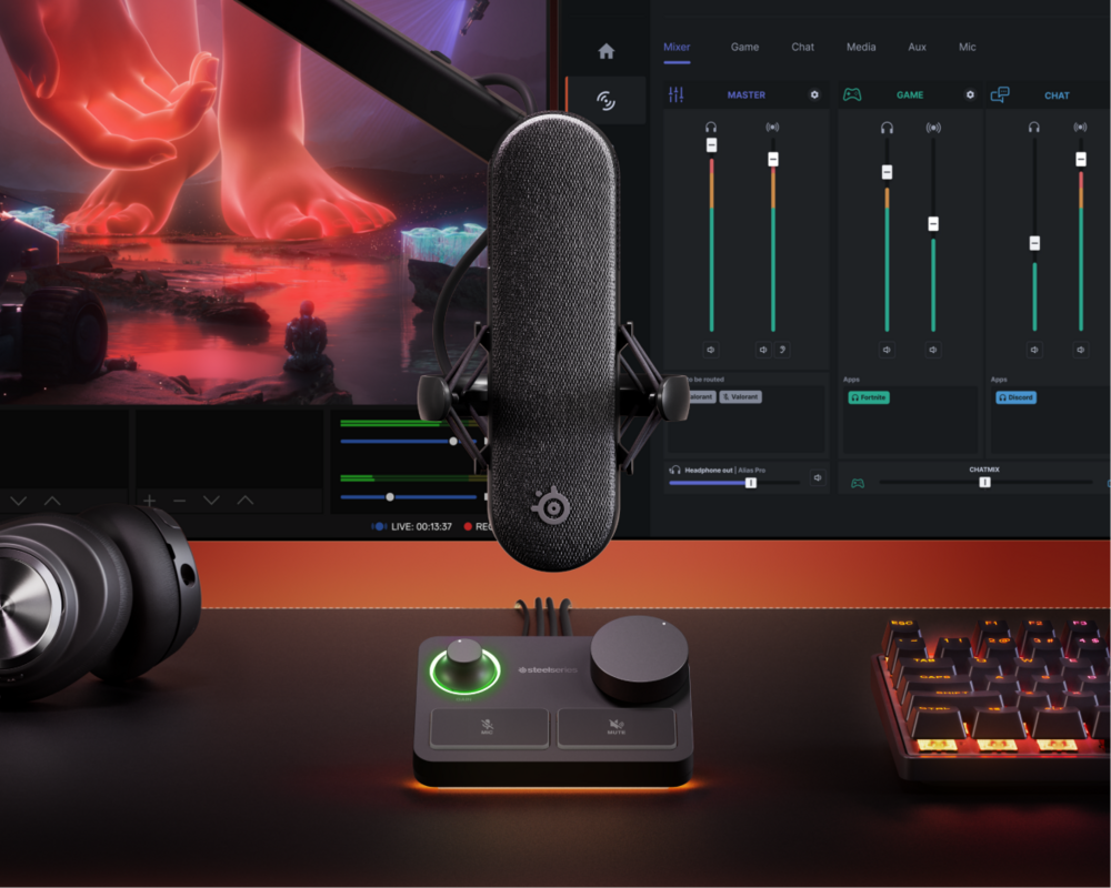 Микрофон Настолен XLR микрофон SteelSeries Alias PRO 3