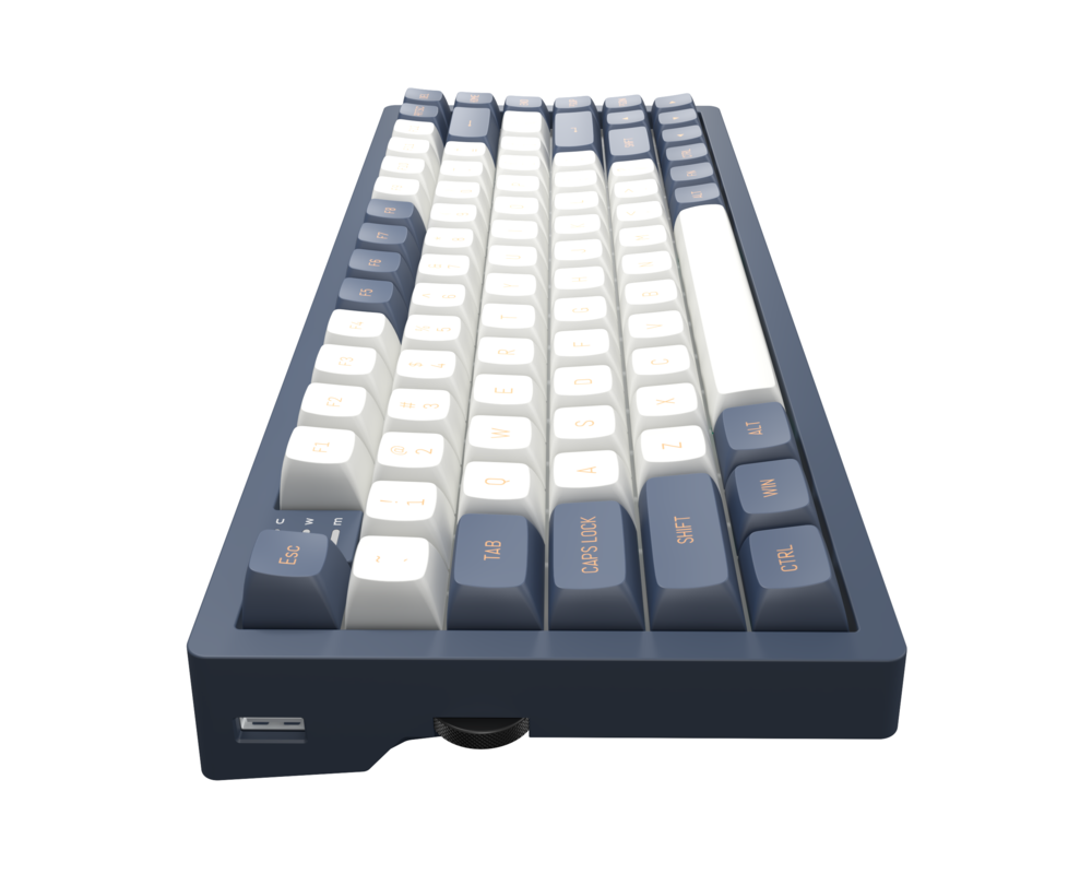 Клавиатура Геймърскa механична клавиатура Dark Project KD83A Ivory/Navy Blue RGB 75% - G3MS Sapphire Switches, PBT 3