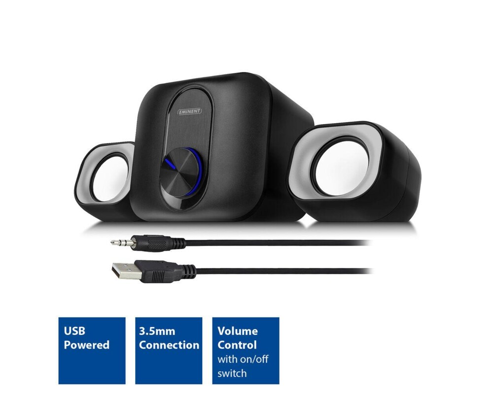 Аудио система EWENT Eminent 2.1, 3.5 mm, USB, 11W 2