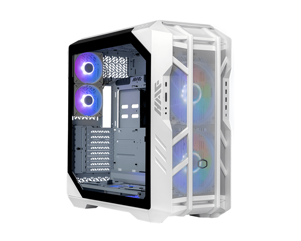 Кутия CM HAF 700 Mesh White ARGB