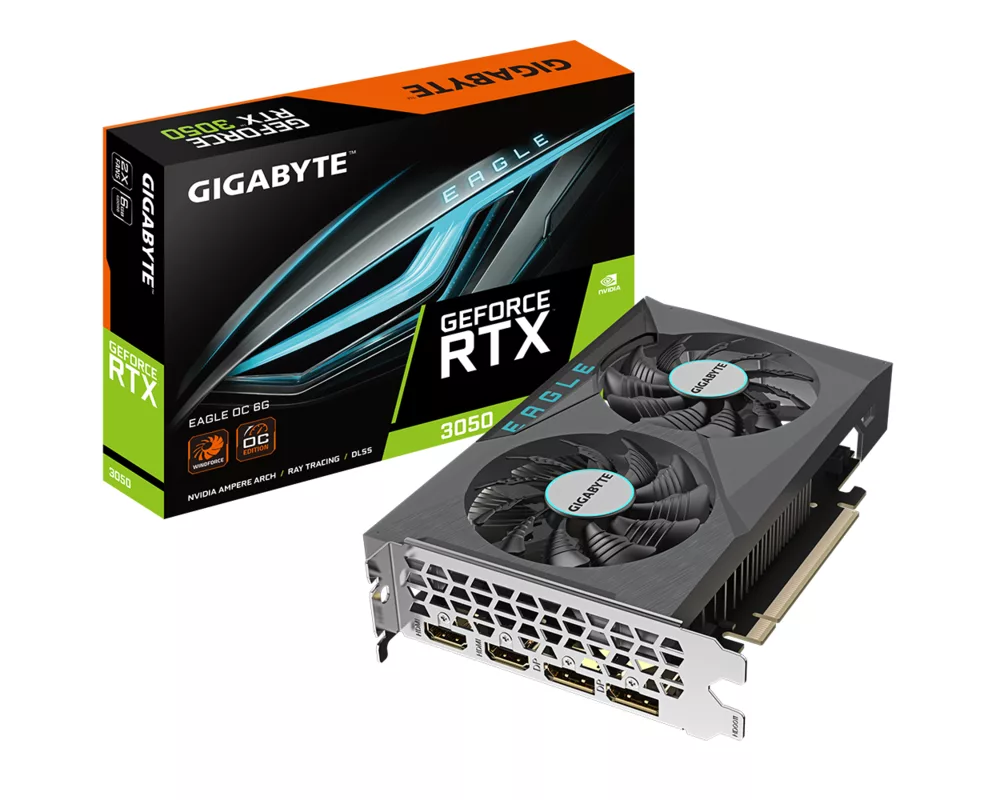 Видеокарта GIGABYTE RTX 3050 EAGLE OC 6GB GDDR6 7