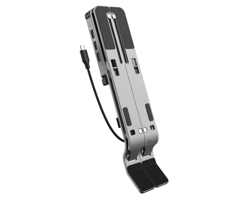 Охлаждаща подложка j5create JTS223, 4 портов USB-C хъб, Алуминиева 2