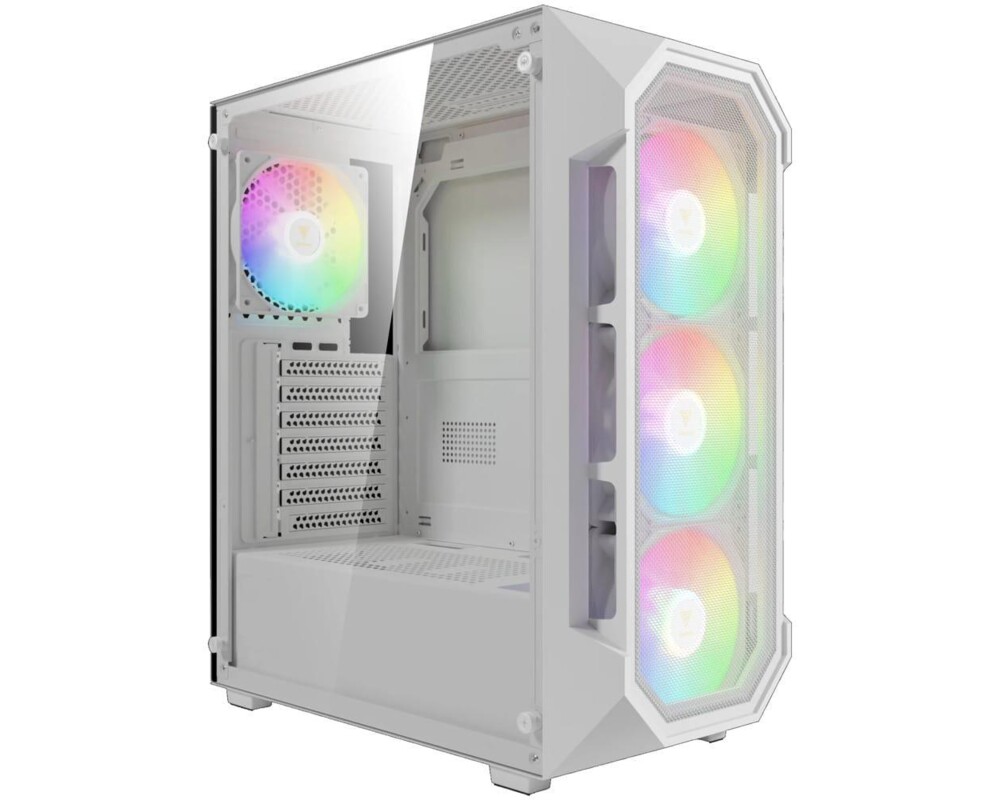 Кутия Gamdias ATX - AURA GC1 Elite White - Mesh 10