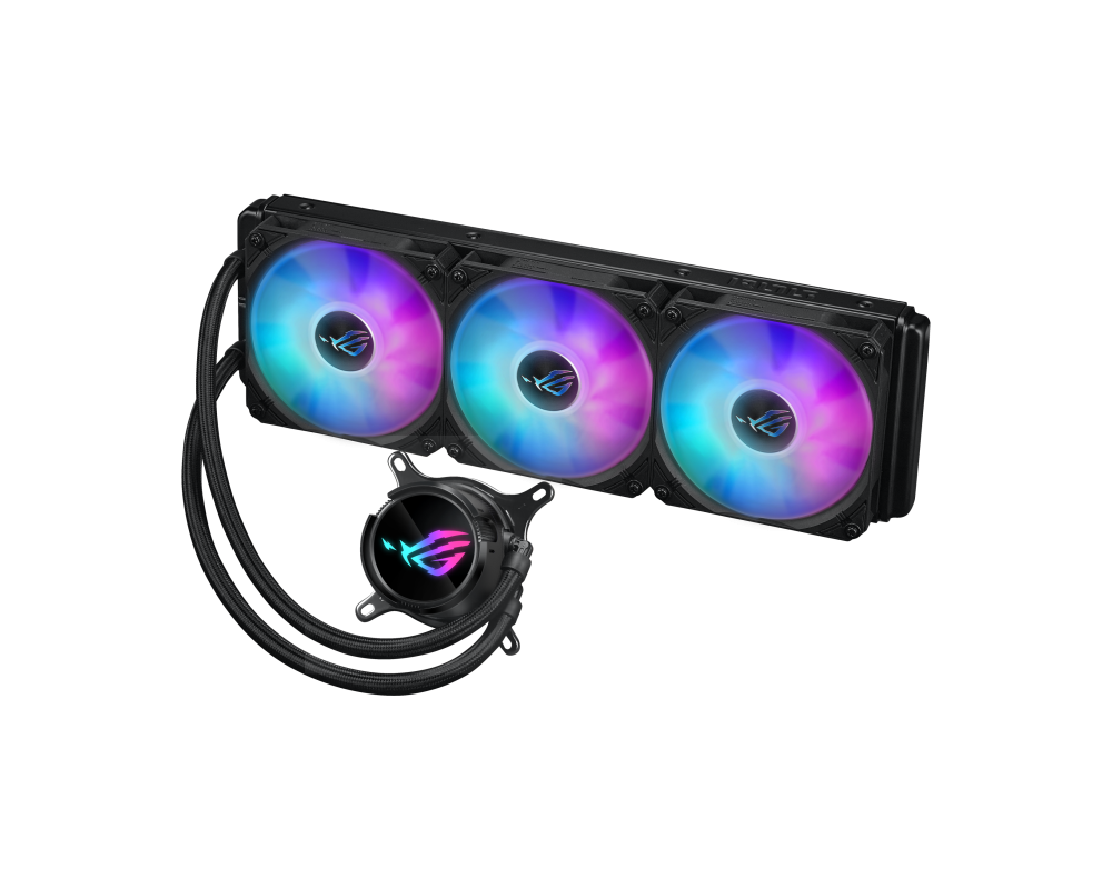 Охладител за процесор ASUS ROG Strix LC III 360 ARGB all-in-one CPU liquid cooler with 360 rotatable water block Premium ROG ARGB fans 3