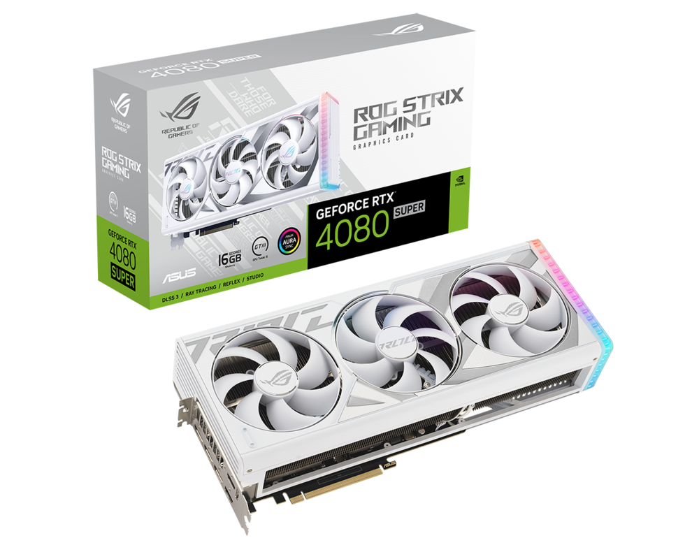 Видеокарта ASUS ROG STRIX RTX 4080 SUPER OC 16GB GDDR6X White 11