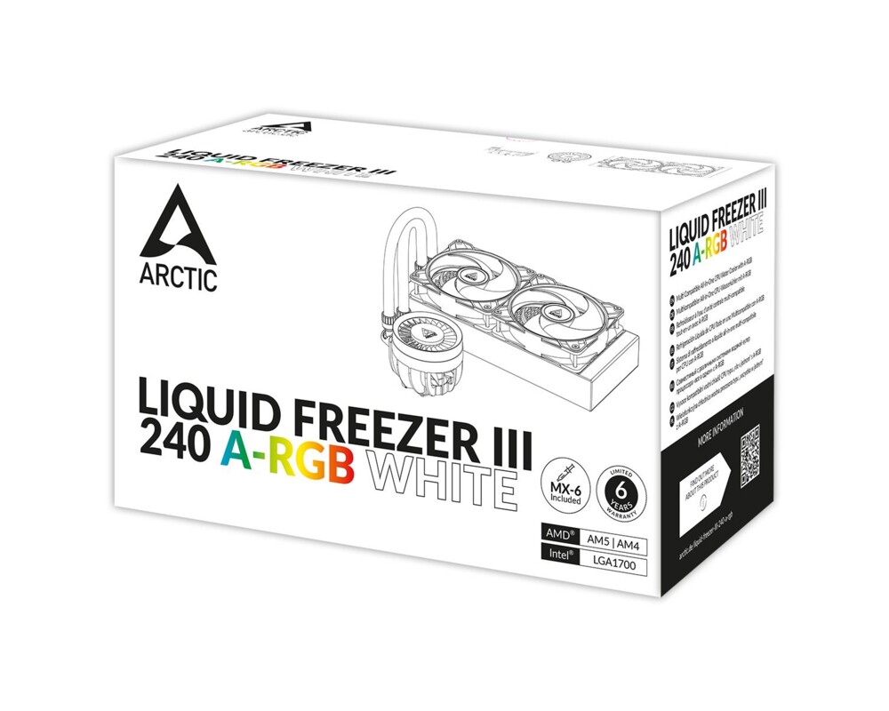 Охладител за процесор Arctic Liquid Freezer III 240 A-RGB White, ACFRE00150A 22