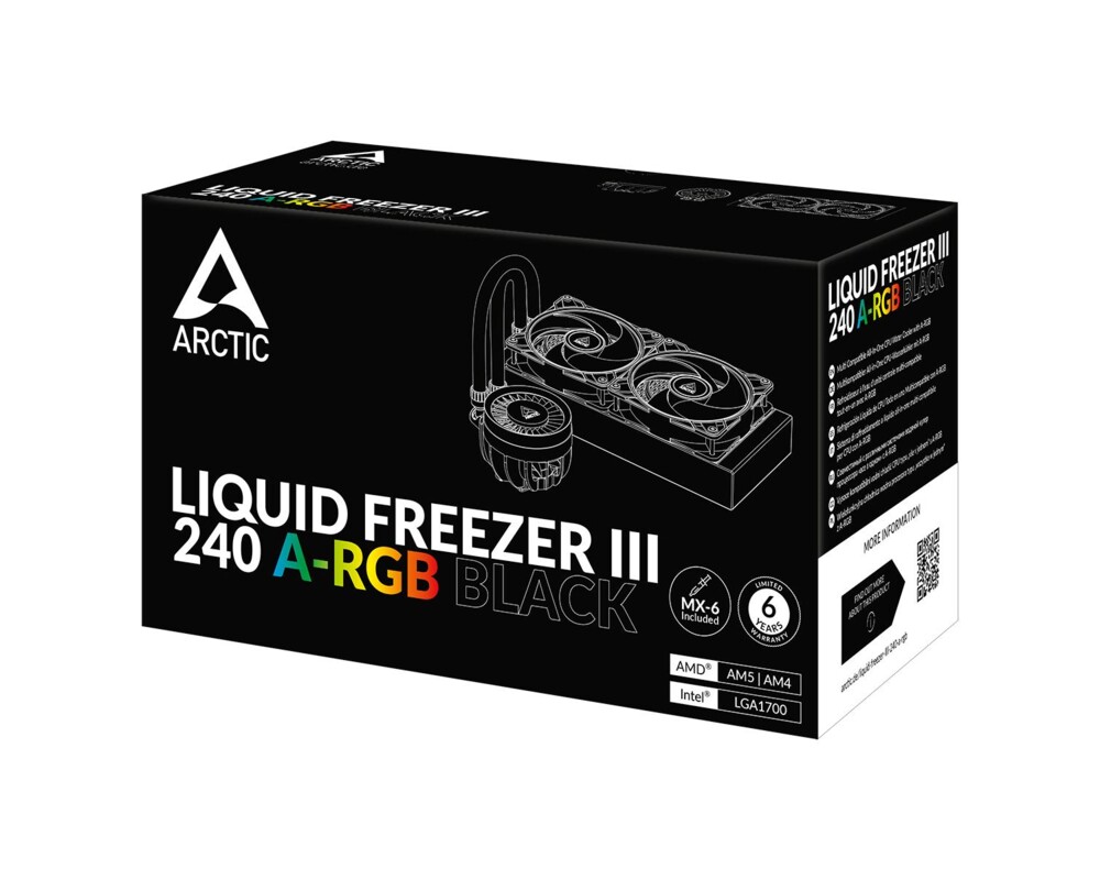 Охладител за процесор Arctic Liquid Freezer III 240 A-RGB Blac... 22