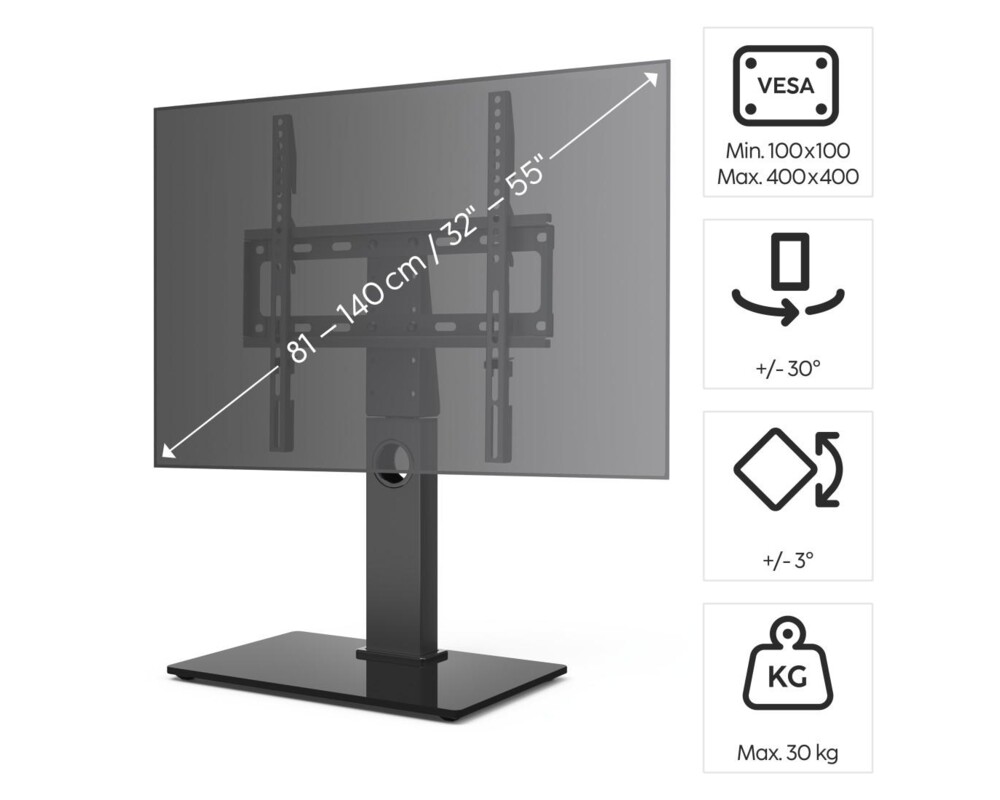 Стойка за TV HAMA, 140 см (55"), 220866 7