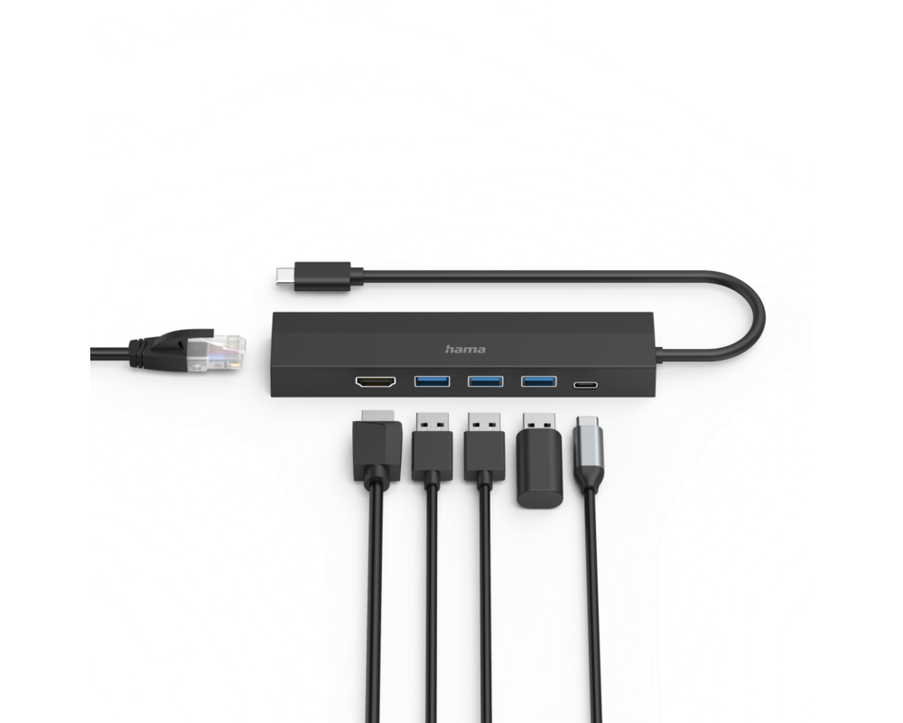 USB хъб USB-C хъб HAMA, мултипорт, 6 порта, 200144 4