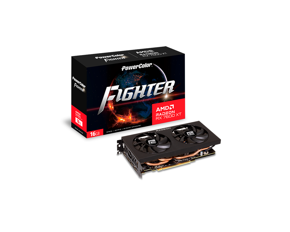 Видеокарта POWERCOLOR RX 7600 XT Fighter 16GB GDDR6 5