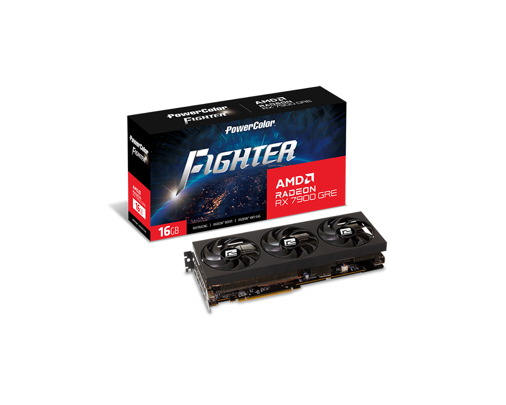 Видеокарта Powercolor Figther RX 7900 GRE 16GB GDDR6 5