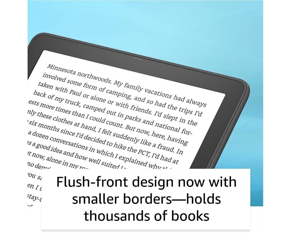 Електронна книга eBook Kindle Paperwhite Signature Edition, 6.8", 32GB, 2021, 11 генерация, IPX8, Син 3