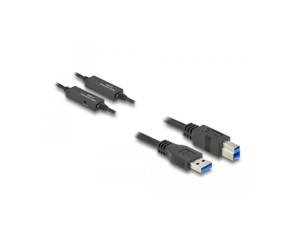 Кабел Delock USB-A - USB-B, USB 3.2, 10м 2