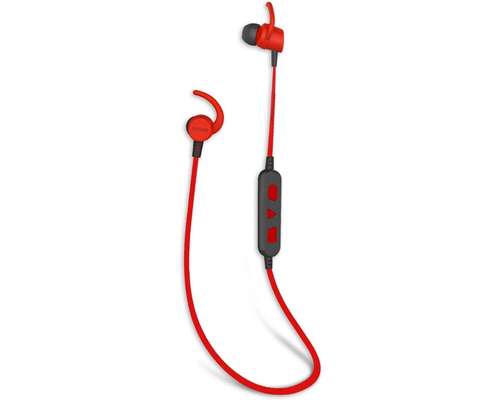 Слушалки Блутут слушалки тапи MAXELL BT100 SOLID, Червени