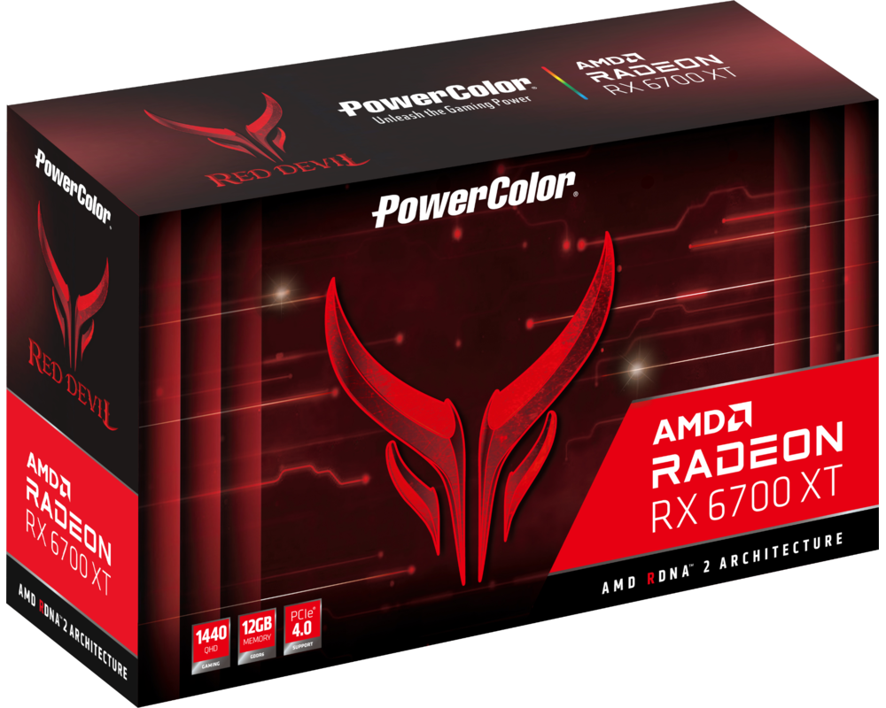 Видеокарта Red Devil AMD Radeon RX 6700 XT 12GB GDDR6 6