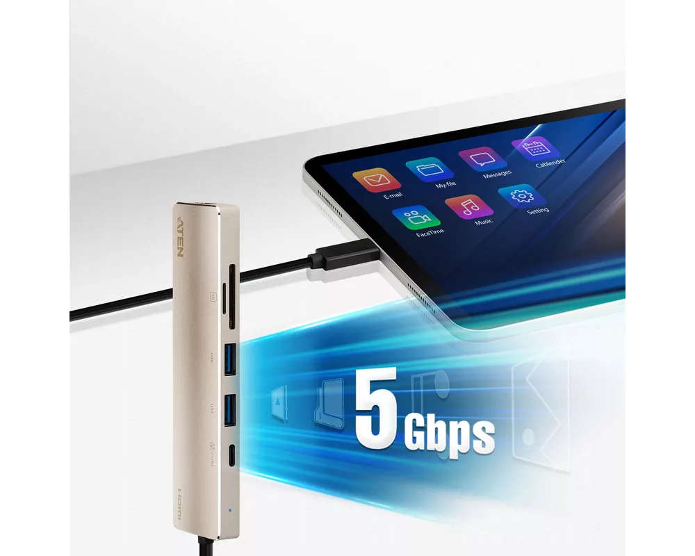 Докинг станция Докинг станция ATEN UH3239, USB-C, Power Pass-Through 7