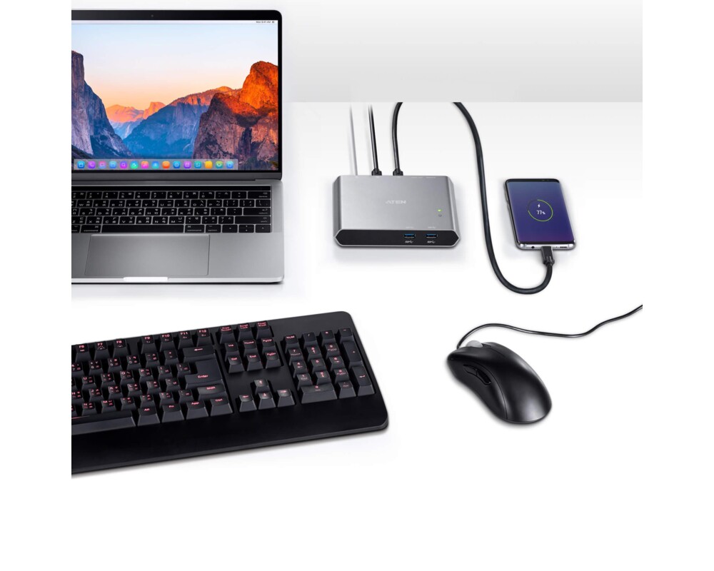KVM switch KVM превключвател, ATEN US3310, 2-портов, 4K, HDMI, USB-C 8