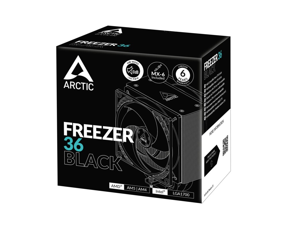 Охладител за процесор Arctic Freezer 36 Black - LGA1851/LGA170... 6