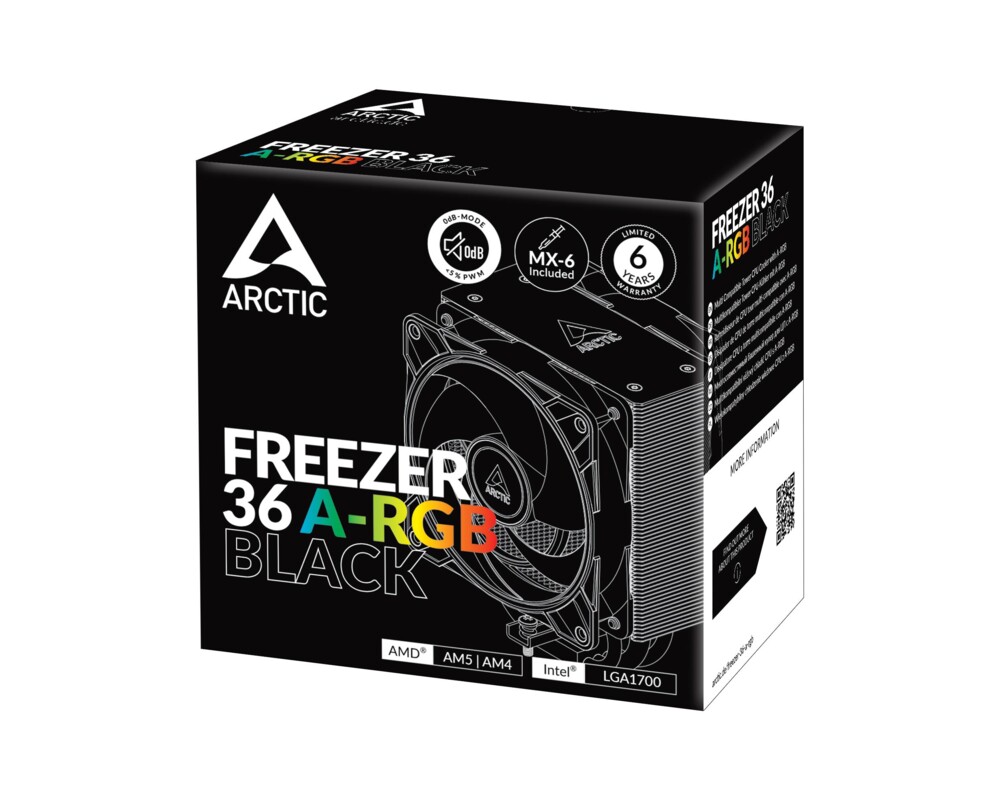 Охладител за процесор ARCTIC Freezer 36 A-RGB Black - ACFRE00124A 7