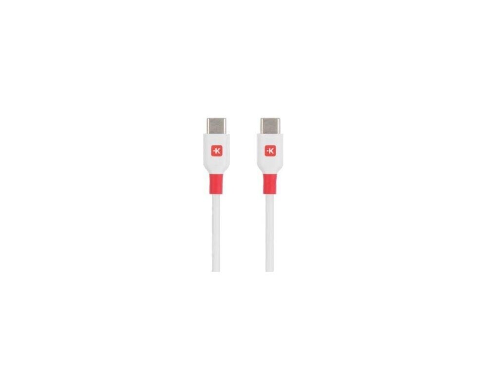 Кабел Skross, USB-C - USB-C мъжко, USB 2.0, 1.2м, Бял 2