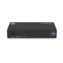  HDMI Сплитер ACT AC7831, 1 вход 4 изхода., 4K, Черен 704739 EWENT-ACT-SPLIT-AC7831 на топ цена - PIC.bg
