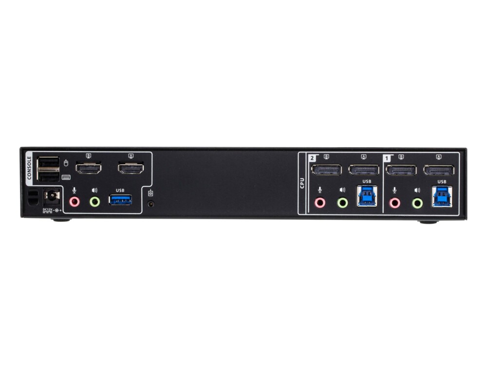KVM switch KVM превключвател, ATEN CM1942, 2-портов, USB, HDMI, DisplayPort, Mini-Matrix Boundless 3