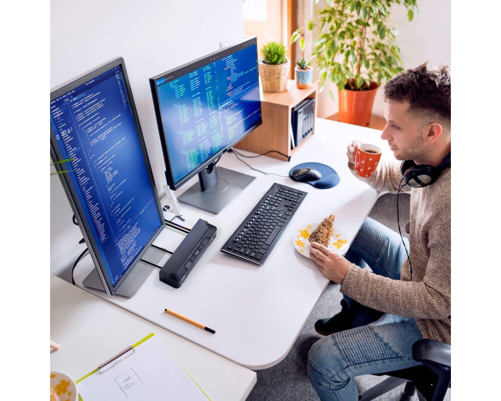 KVM switch KVM превключвател, ATEN CM1942, 2-портов, USB, HDMI, DisplayPort, Mini-Matrix Boundless 5