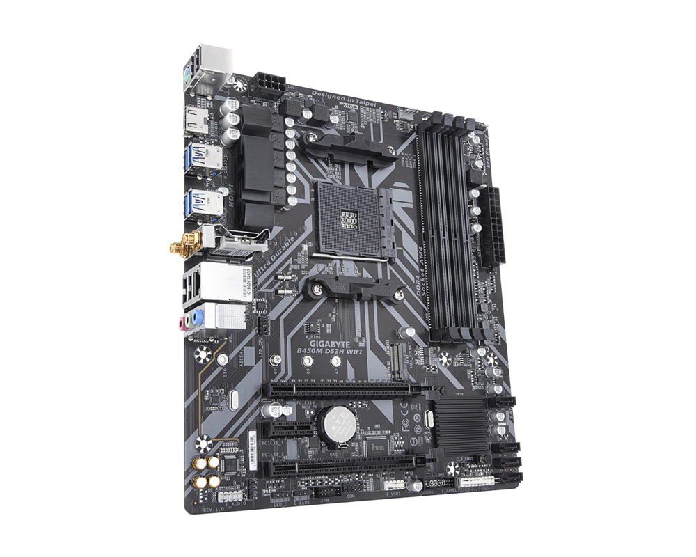 Дънна платка GB B450M DS3H WIFI /AM4 6