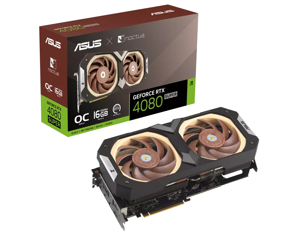 Видеокарта ASUS RTX 4080 SUPER OC 16GB NOCTUA 9