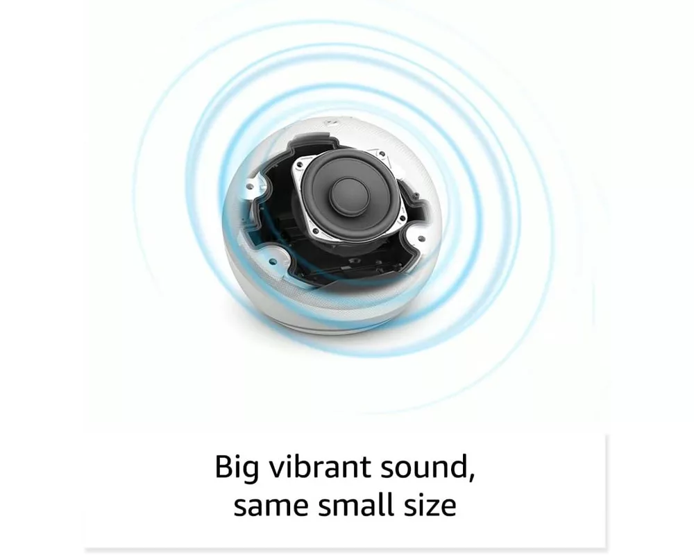 Тонколони Amazon Echo Dot 5 (5th Gen), Alexa, Часовник, Синя 3