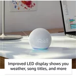 Тонколони Amazon Echo Dot 5 (5th Gen), Alexa, Часовник, Синя 4