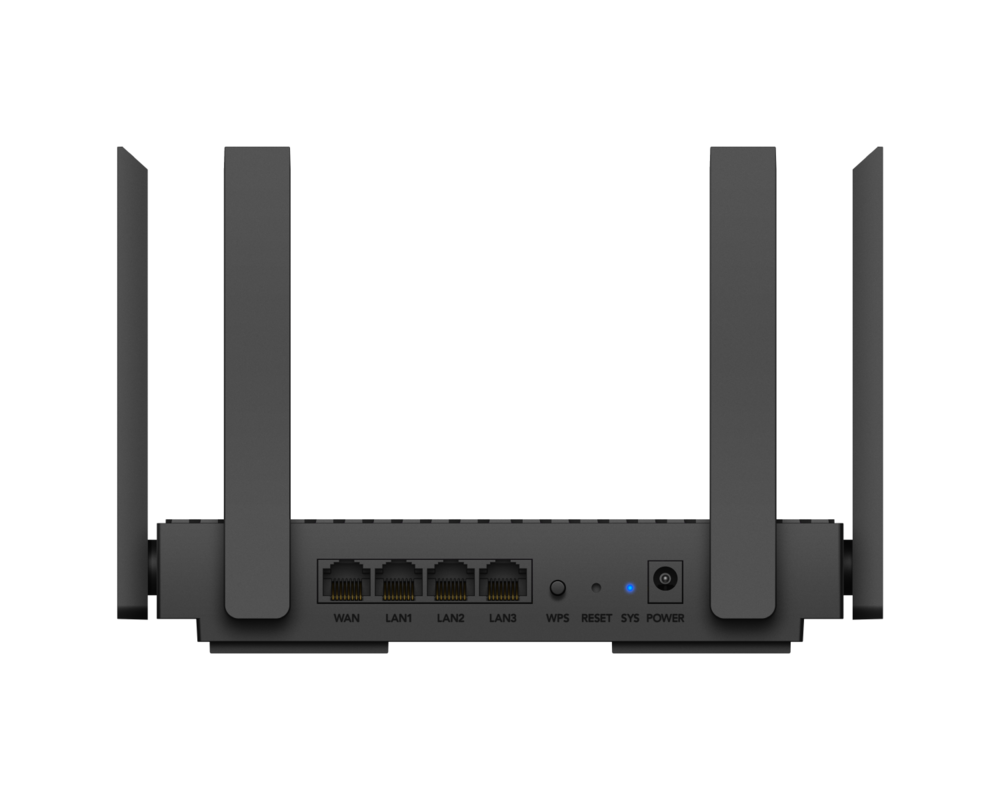 Рутер Cudy WR1500, AX1500, Gigabit Wi-Fi 6, 4×10/100/1000 5